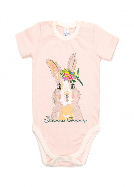 Боди - футболка Верес Summer Bunny, на кнопках, хлопок, 3-12м